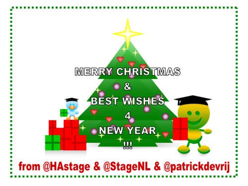 Christmas greeting card from HAstage & StageNL & patrickdevrij